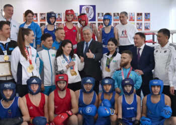 Тоқаев пен әлем чемпионының әңгімесі видеоға түсіп қалды