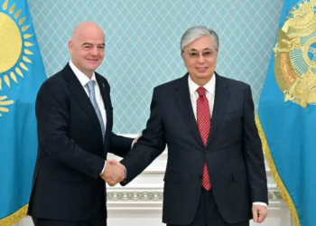 Мемлекет басшысы ФИФА президенті Джанни Инфантиноны қабылдады