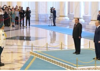 Қ.Тоқаев Тәжікстан президентін Ақордада қарсы алды