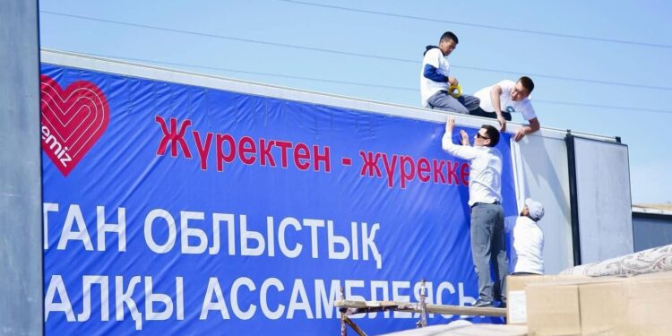 Түркістаннан Батысқа гуманитарлық көмек жөнелтілді