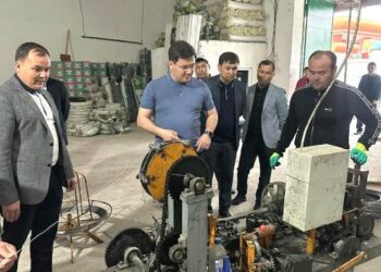 ТҮРКІСТАН: ЖЕТІСАЙДА СЫМТЕМІР ӨҢДЕЙТІН ЦЕХ ІСКЕ ҚОСЫЛДЫ