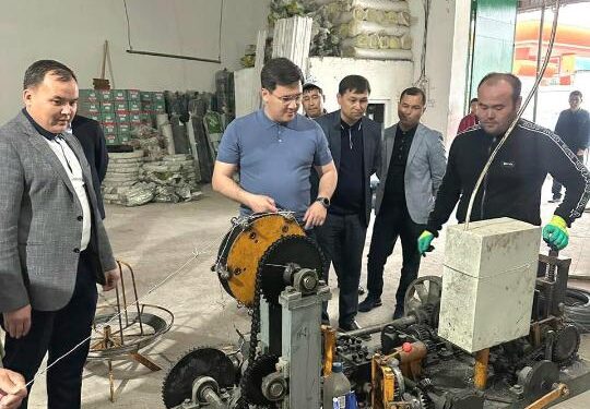 ТҮРКІСТАН: ЖЕТІСАЙДА СЫМТЕМІР ӨҢДЕЙТІН ЦЕХ ІСКЕ ҚОСЫЛДЫ